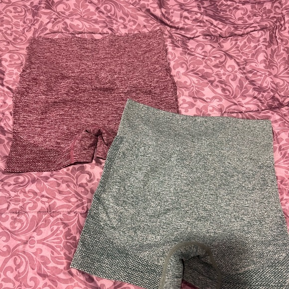 Pink and Green Seamless Shorts - Picture 1 of 2
